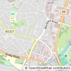 Map of Leicester, Leicestershire