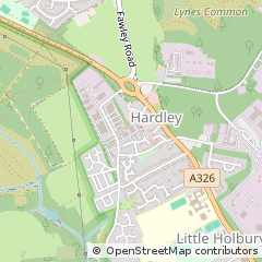 Map of Southampton, Hampshire