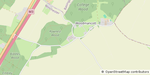 Map of Winchester, Hampshire