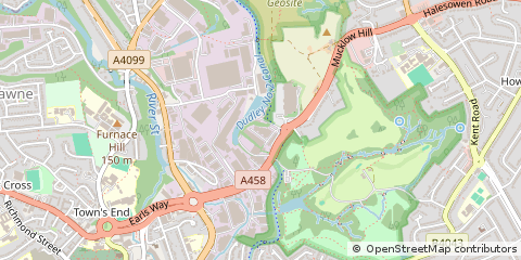 Map of Halesowen, West Midlands