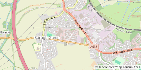 Map of Barnsley
