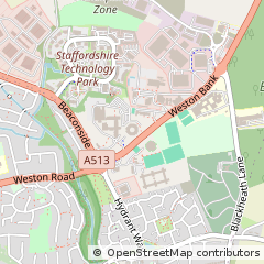 Map of Stafford, Staffordshire