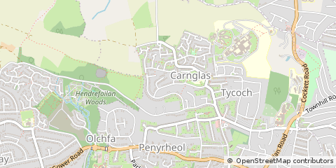 Map of Swansea
