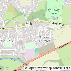 Map of Wimborne, Dorset