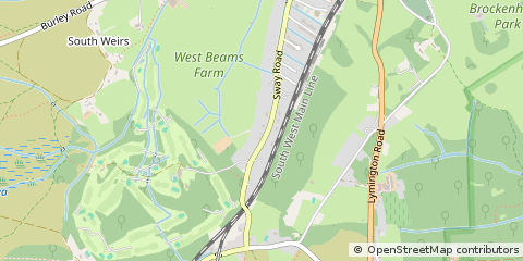 Map of Brockenhurst