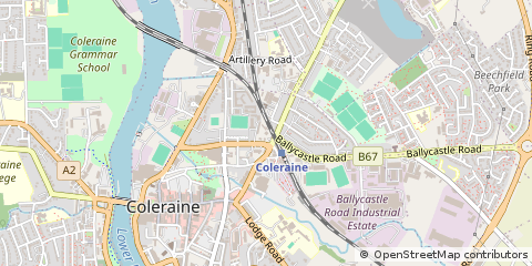 Map of Co Londonderry, N Ireland