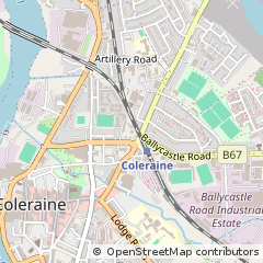 Map of Co Londonderry, N Ireland