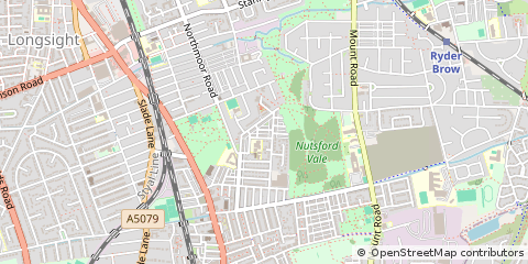 Map of Manchester, Lancashire