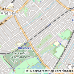 Map of Beckenham, Kent