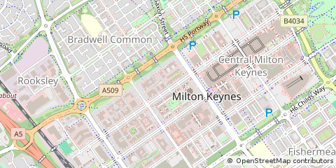 Map of Milton Keynes