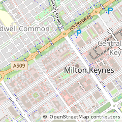Map of Milton Keynes