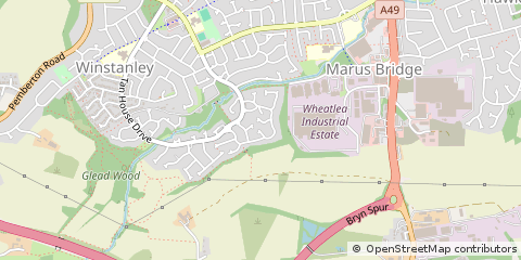 Map of Wigan