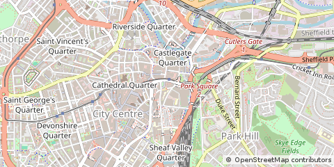 Map of Sheffield