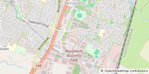 Map of Gloucester, Glos