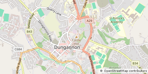 Map of Dungannon, Co. Tyrone