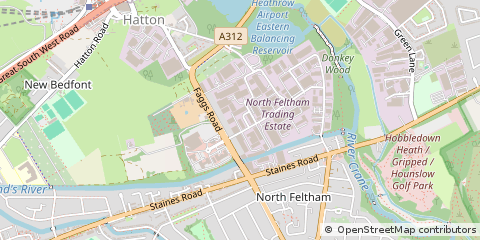 Map of Feltham