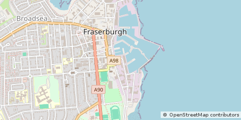 Map of Fraserburgh, Aberdeenshire