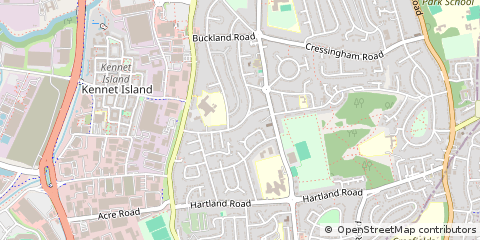 Map of Reading, Berkshire