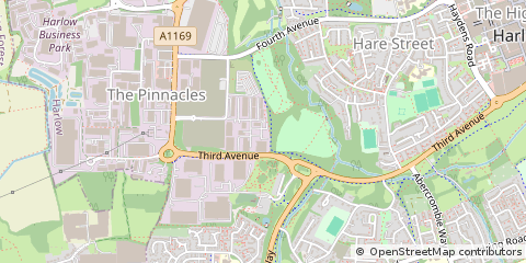Map of Harlow