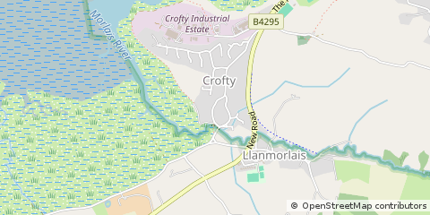 Map of Swansea, West Glamorgan