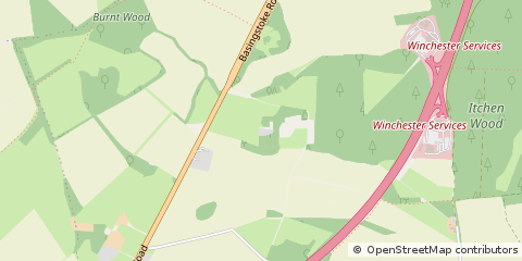 Map of Winchester, Hampshire