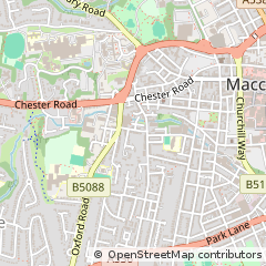 Map of Macclesfield, Cheshire