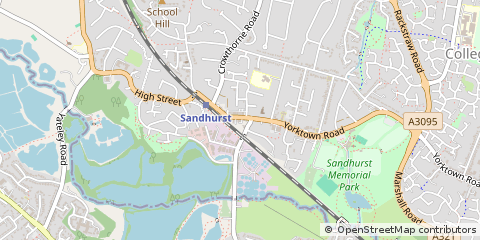 Map of Sandhurst, Middlesex