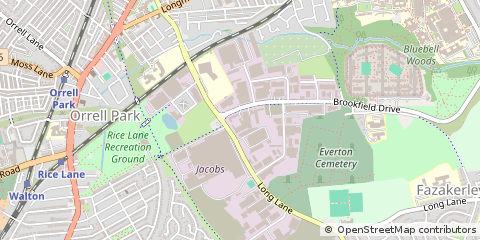 Map of Liverpool, Merseyside