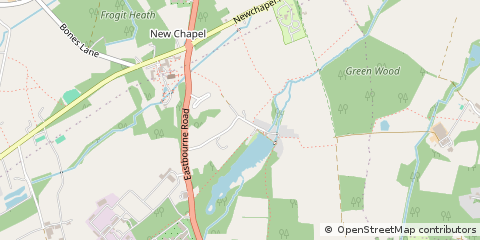 Map of Lingfield, Surrey