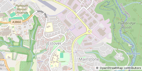 Map of Plymouth, Devon