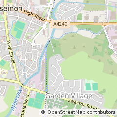 Map of Swansea, West Glamorgan