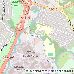 Map of Coventry, West Midlands
