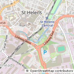 Map of ST. Helens, Merseyside