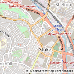 Map of Stoke-on-Trent, Staffordshire