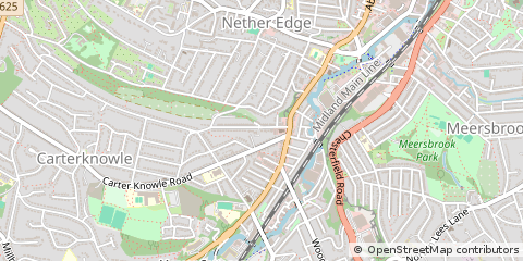 Map of Sheffield