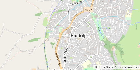 Map of Stoke on Trent, Staffordshire