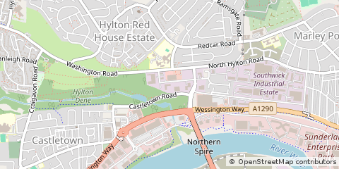 Map of Sunderland