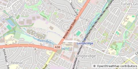 Map of Birmingham, West Midlands