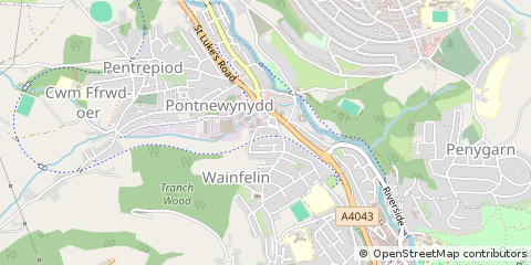 Map of Pontypool