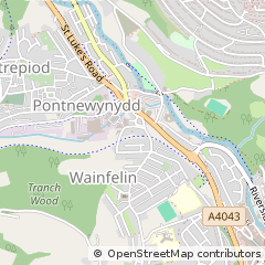 Map of Pontypool