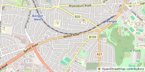 Map of Bangor, County Down