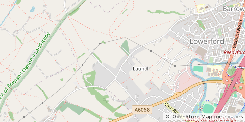 Map of Barrowford, Lancashire