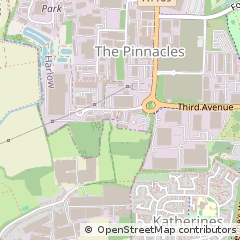 Map of Harlow, Essex