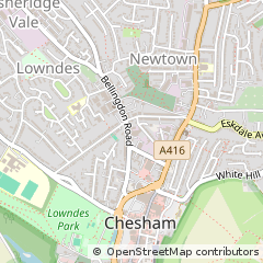 Map of Chesham, Buckinghamshire