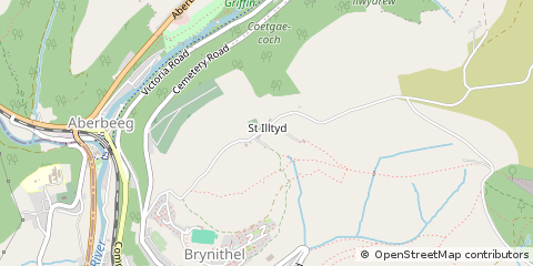 Map of Aberbeeg