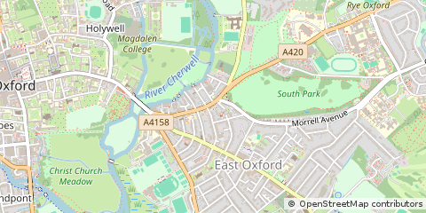 Map of Oxford, Oxfordshire