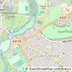 Map of Oxford, Oxfordshire