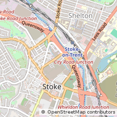 Map of Stoke-on-Trent, Staffordshire