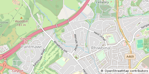 Map of Cardiff