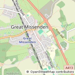 Map of Great Missenden, Bucks